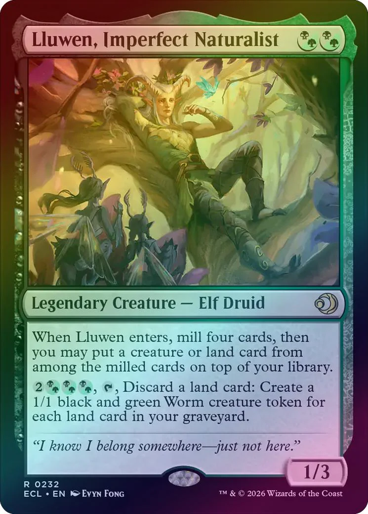Lluwen, Imperfect Naturalist (Foil) (ECL)