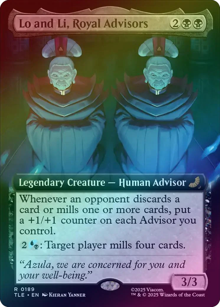 Lo and Li, Royal Advisors - Extended Art (Foil) (TLE)