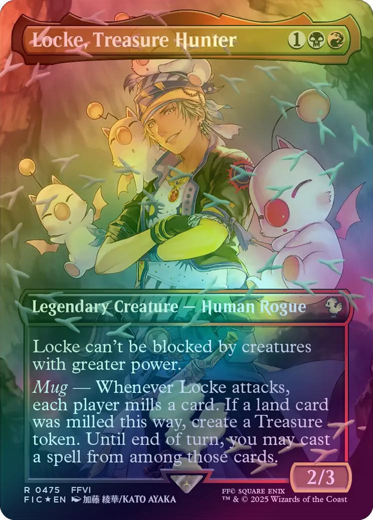 Locke, Treasure Hunter - Borderless (Chocobo Track Foil) (FIC)