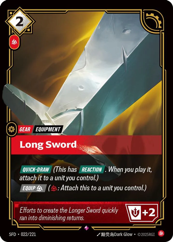 Long Sword - 022/221 - Rare