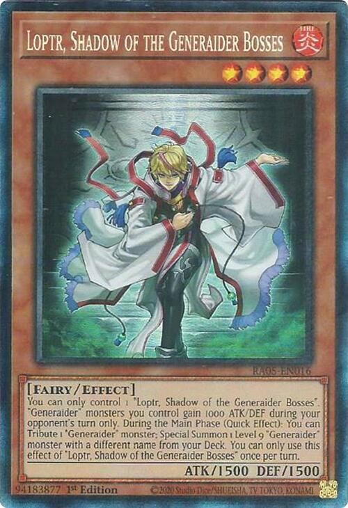 Loptr, Shadow of the Generaider Bosses (PCR) - RA05-EN016 - Prismatic Collector's Rare - 1st Edition