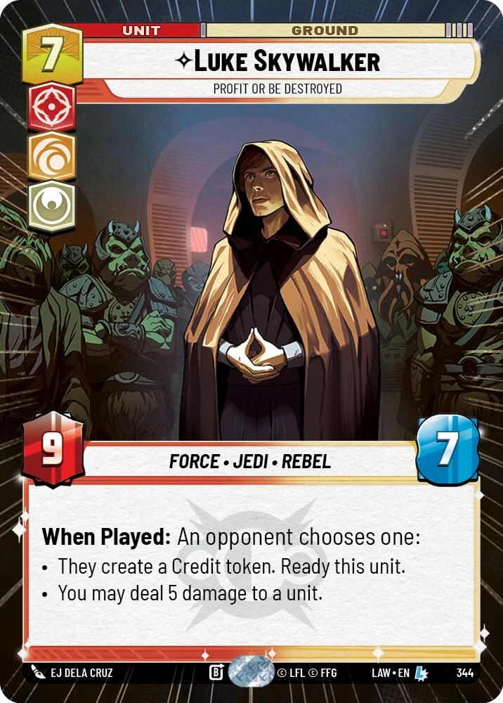 Luke Skywalker - Profit or Be Destroyed (Hyperspace) - 344 - Legendary