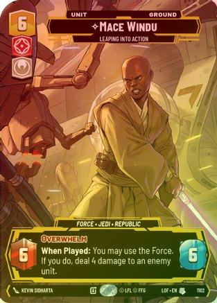 Mace Windu - Leaping into Action (Prestige Foil) - 1102 - Uncommon (Foil)