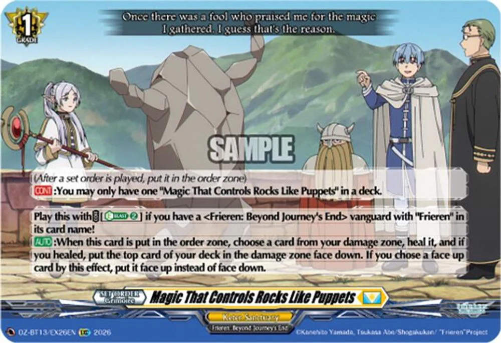 Magic That Controls Rocks Like Puppets - DZ-BT13/EX26EN - Extra Common