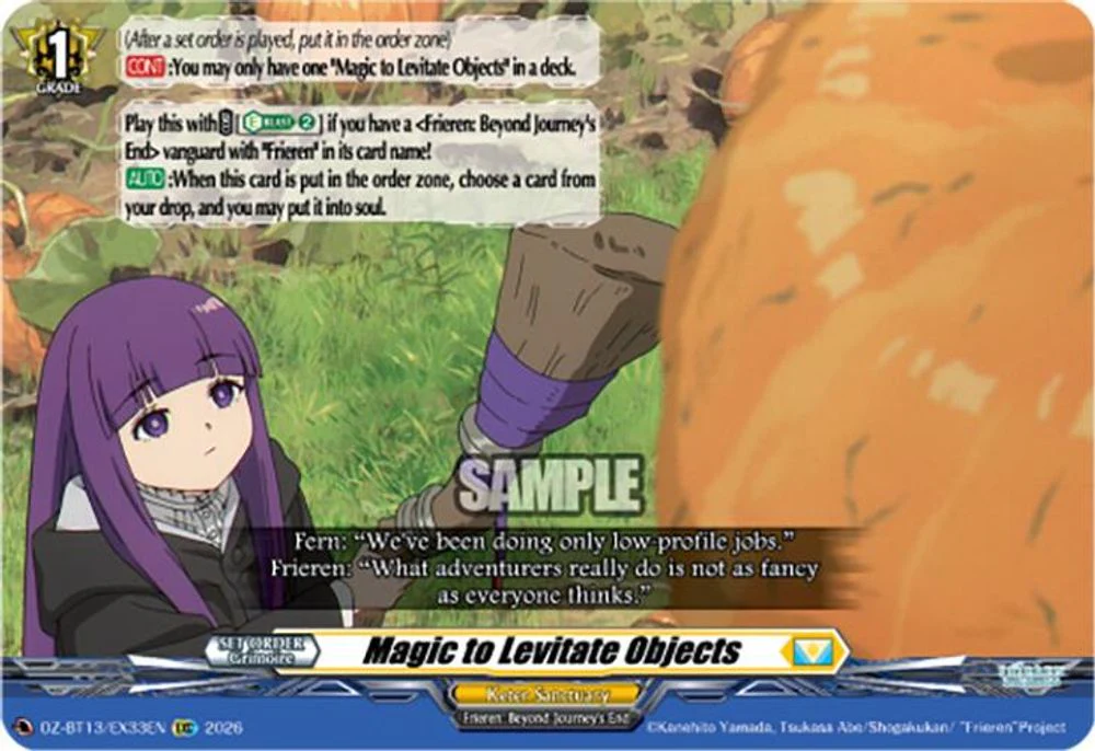 Magic to Levitate Objects - DZ-BT13/EX33EN - Extra Common