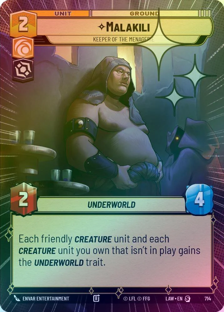 Malakili - Keeper of the Menagerie (Hyperspace Foil) - 714 - Special (Foil)