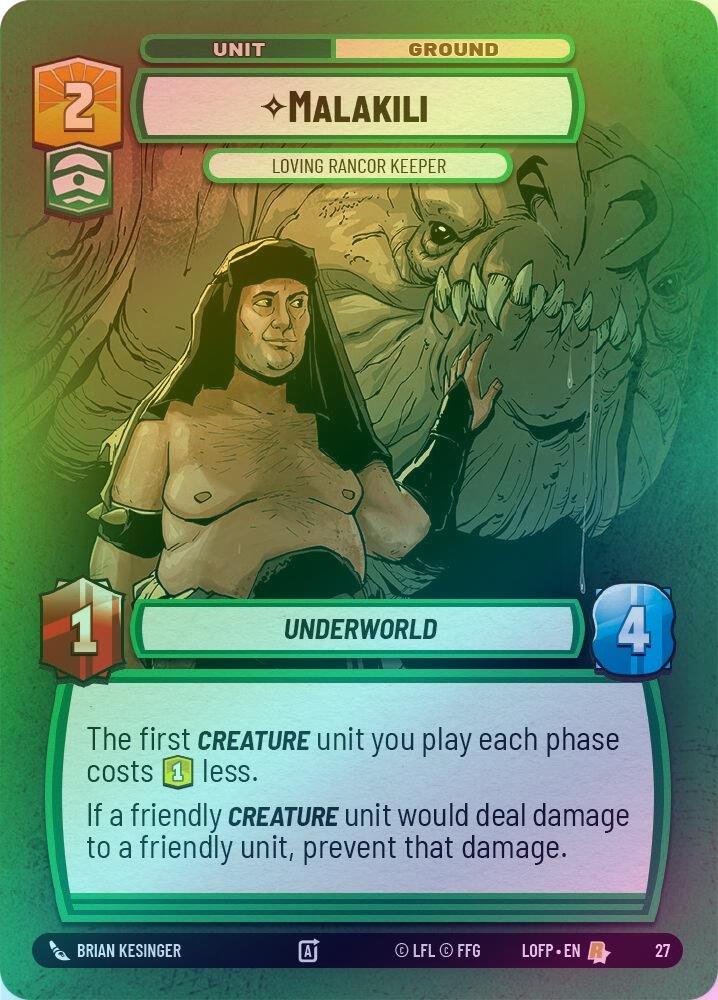 Malakili - Loving Rancor Keeper - 27 - Rare (Foil)