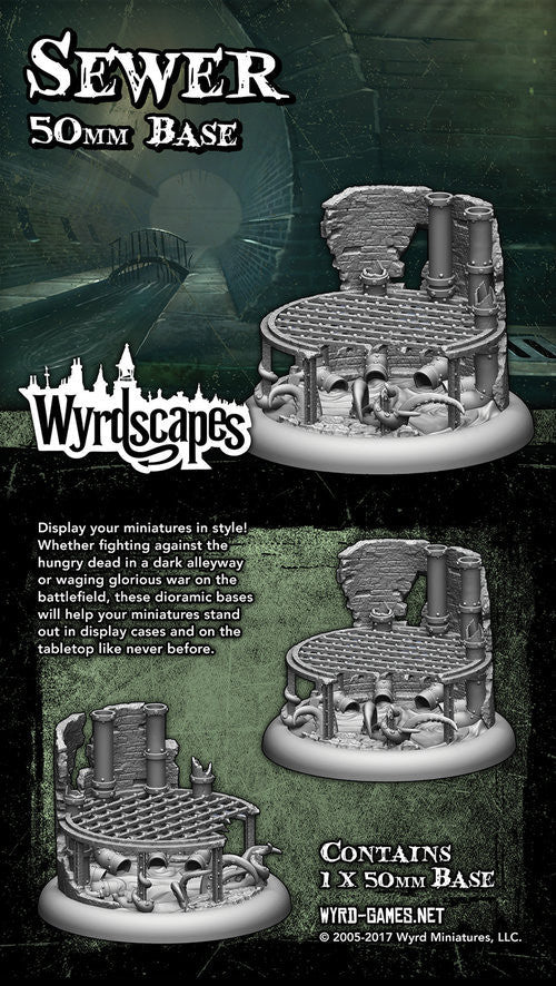 Malifaux - Wyrdscapes: Sewer 50mm Base [WYRWS006] **