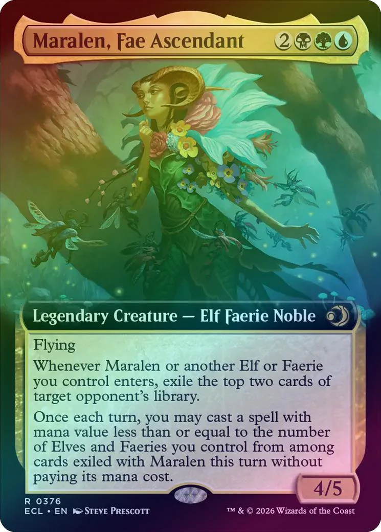 Maralen, Fae Ascendant - Extended Art (Foil) (ECL)