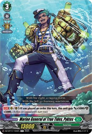 Marine General of True Tides, Pyktes - DZ-BT11/103EN - Common