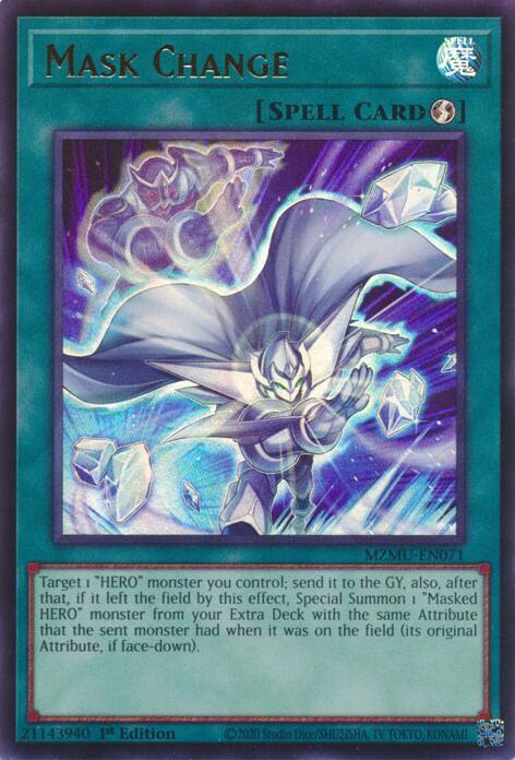 Mask Change - MZMU-EN071 - Ultra Rare - 1st Edition