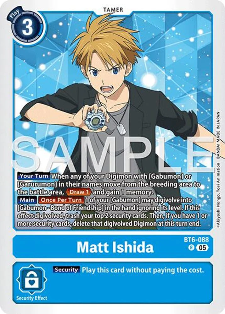 Matt Ishida (Block 5 Reprint) - BT6-088 - Rare