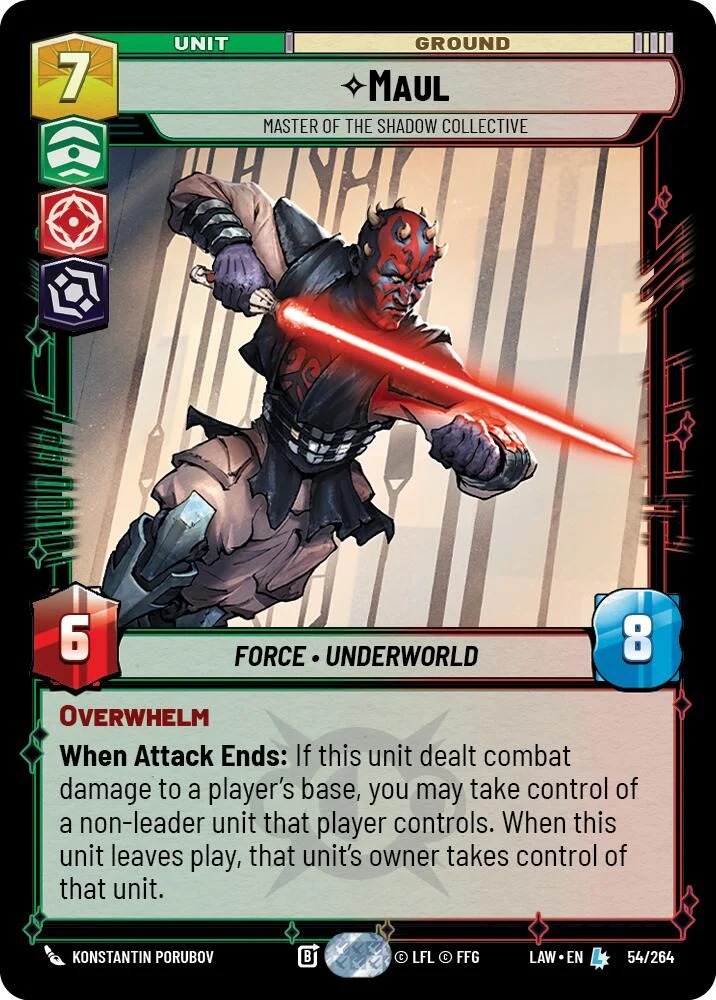 Maul - Master of the Shadow Collective - 54/264 - Legendary