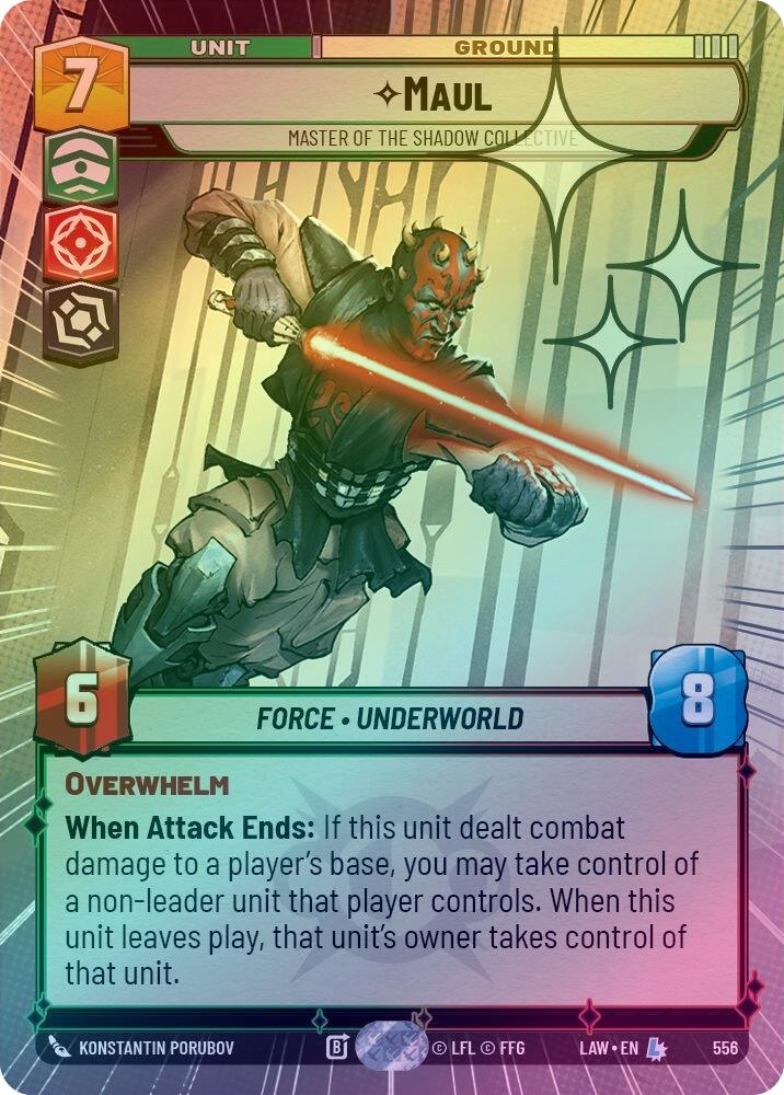 Maul - Master of the Shadow Collective (Hyperspace Foil) - 556 - Legendary (Foil)
