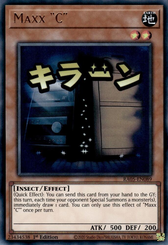Maxx "C" - RA05-EN089 - Ultra Rare - 1st Edition