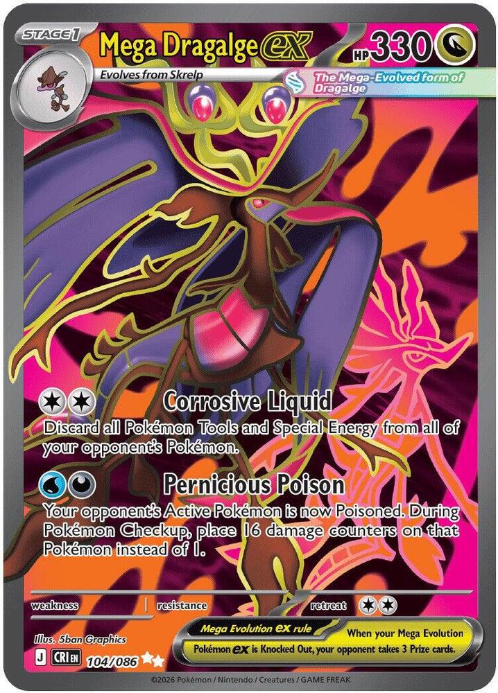 Mega Dragalge ex - 104/086 - Ultra Rare