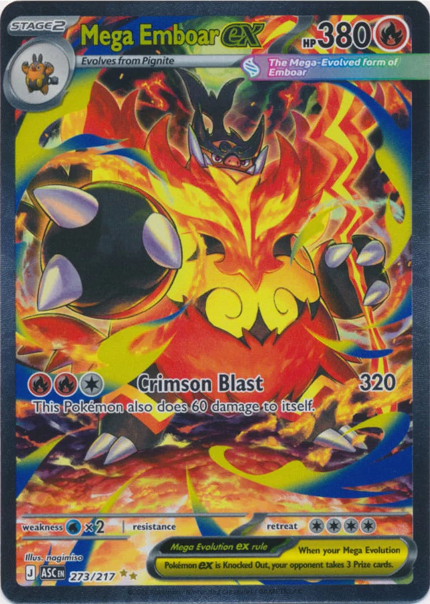 Mega Emboar ex - 273/217 - Special Illustration Rare