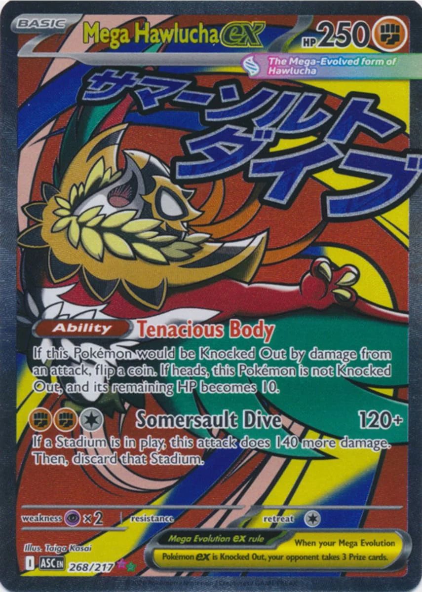 Mega Hawlucha ex - 268/217 - Mega Attack Rare