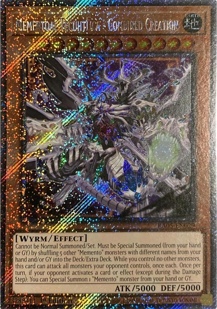 Mementoal Tecuhtlica - Combined Creation (Platinum Secret Rare) - RA05-EN029 - Platinum Secret Rare - 1st Edition