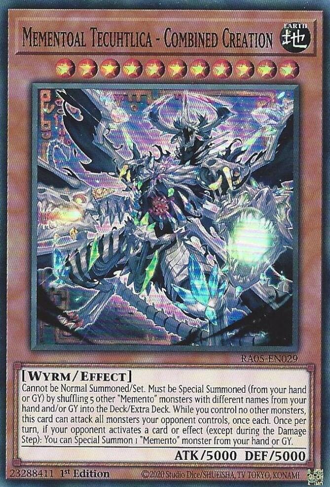 Mementoal Tecuhtlica - Combined Creation - RA05-EN029 - Super Rare - 1st Edition