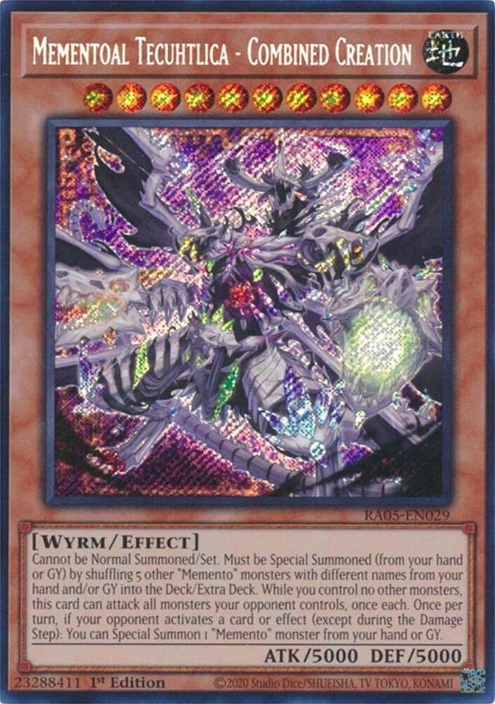 Mementoal Tecuhtlica - Combined Creation (Secret Rare) - RA05-EN029 - Secret Rare - 1st Edition