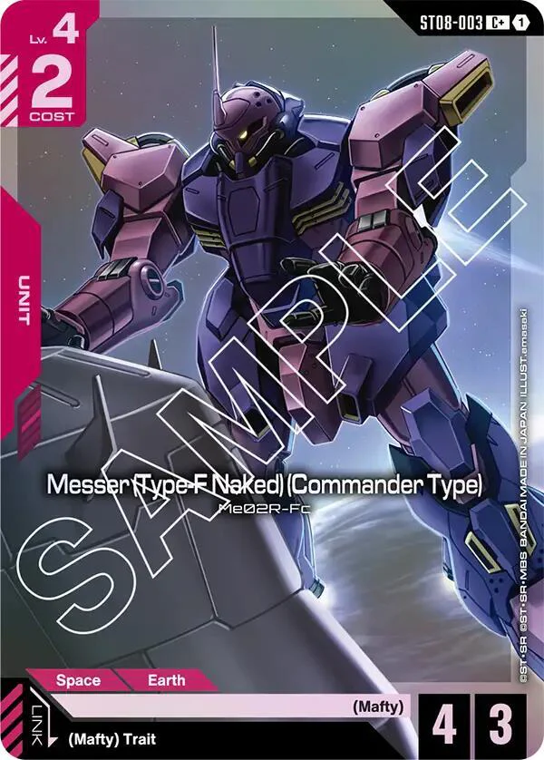 Messer (Type-F Naked) (Commander Type) (C+) (Alternate Art) - ST08-003 - Common+