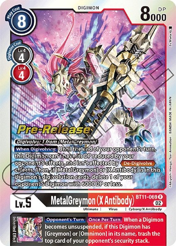MetalGreymon (X Antibody) - BT11-069 - Rare (Pre-Release)