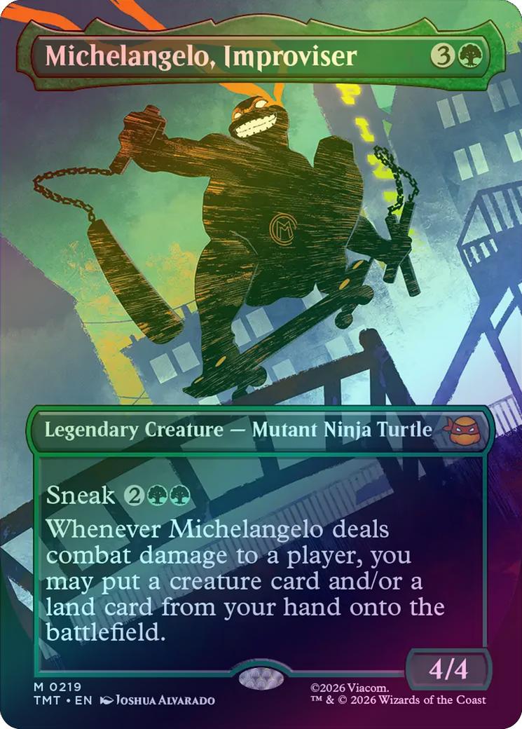Michelangelo, Improviser - Silhouette Showcase (Foil) (TMT)