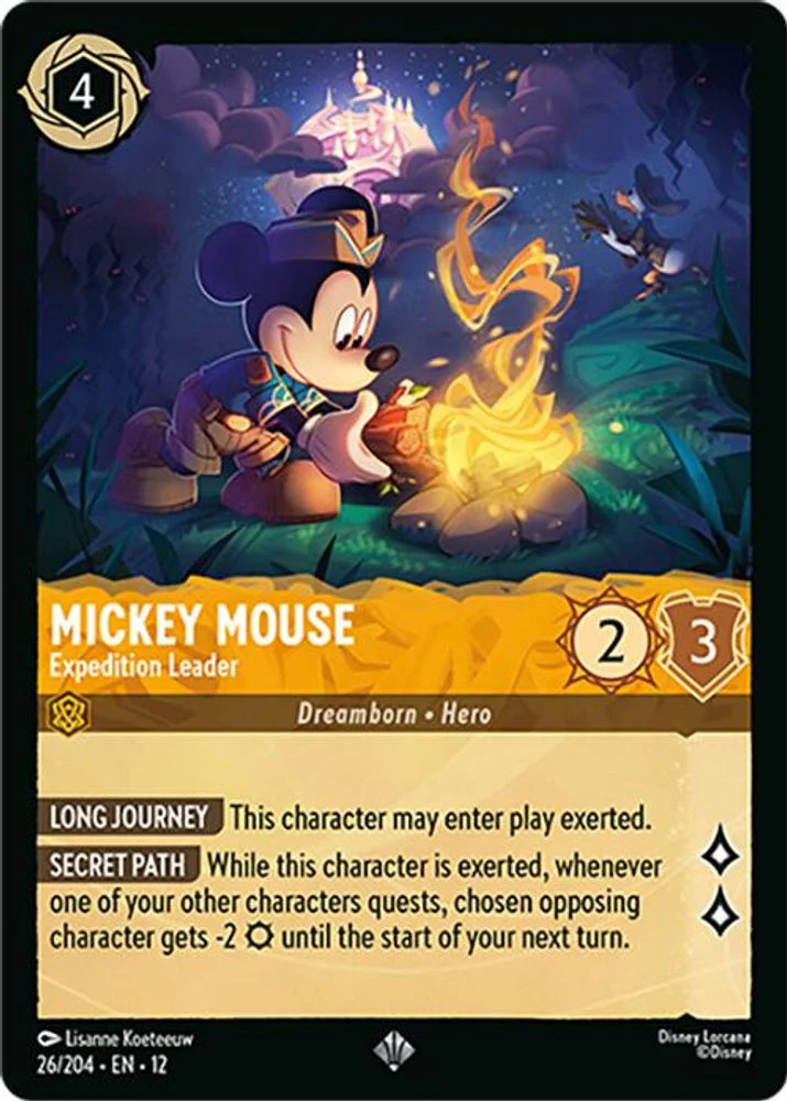Mickey Mouse (Expedition Leader) - 26/204 - Super Rare