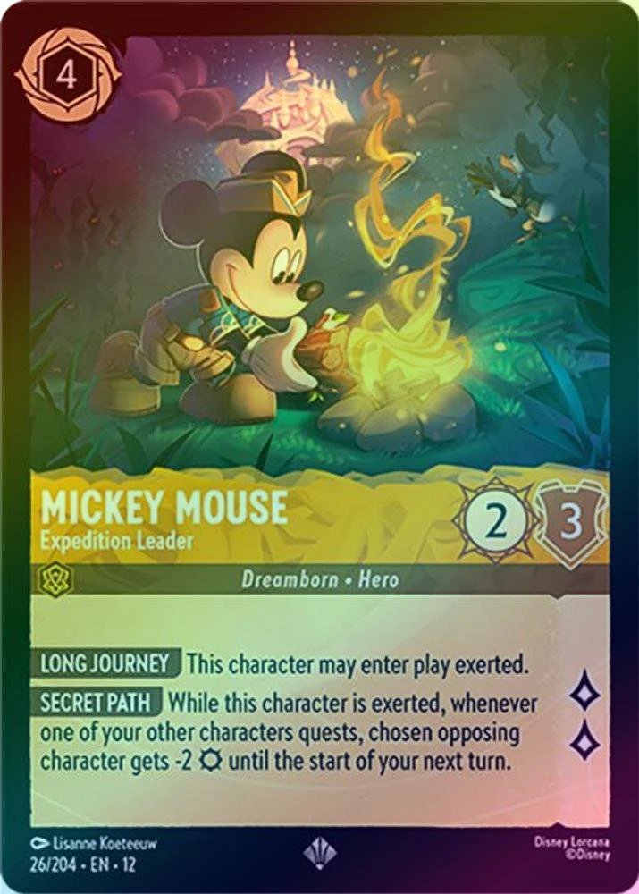 Mickey Mouse (Expedition Leader) - 26/204 - Super Rare (Foil)