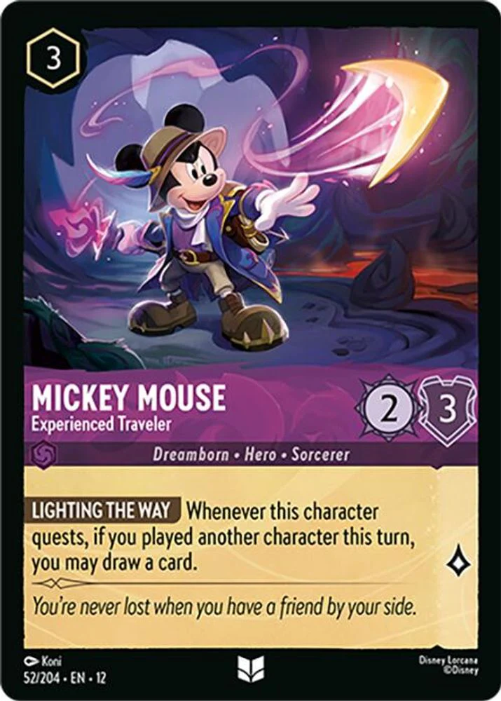 Mickey Mouse (Experienced Traveler) - 52/204 - Uncommon