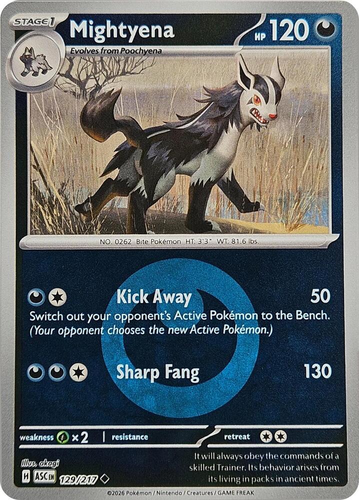 Mightyena (Energy Symbol Pattern) - 129/217 - Uncommon