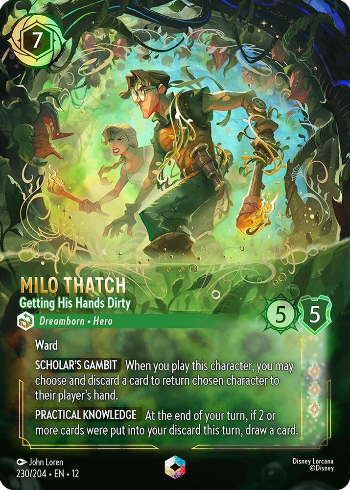 Milo Thatch (Getting His Hands Dirty) - 230/204 - Enchanted