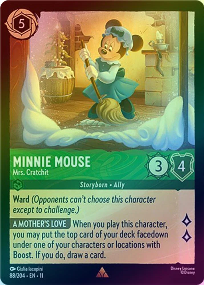 Minnie Mouse (Mrs. Cratchit) - 88/204 - Rare (Foil)
