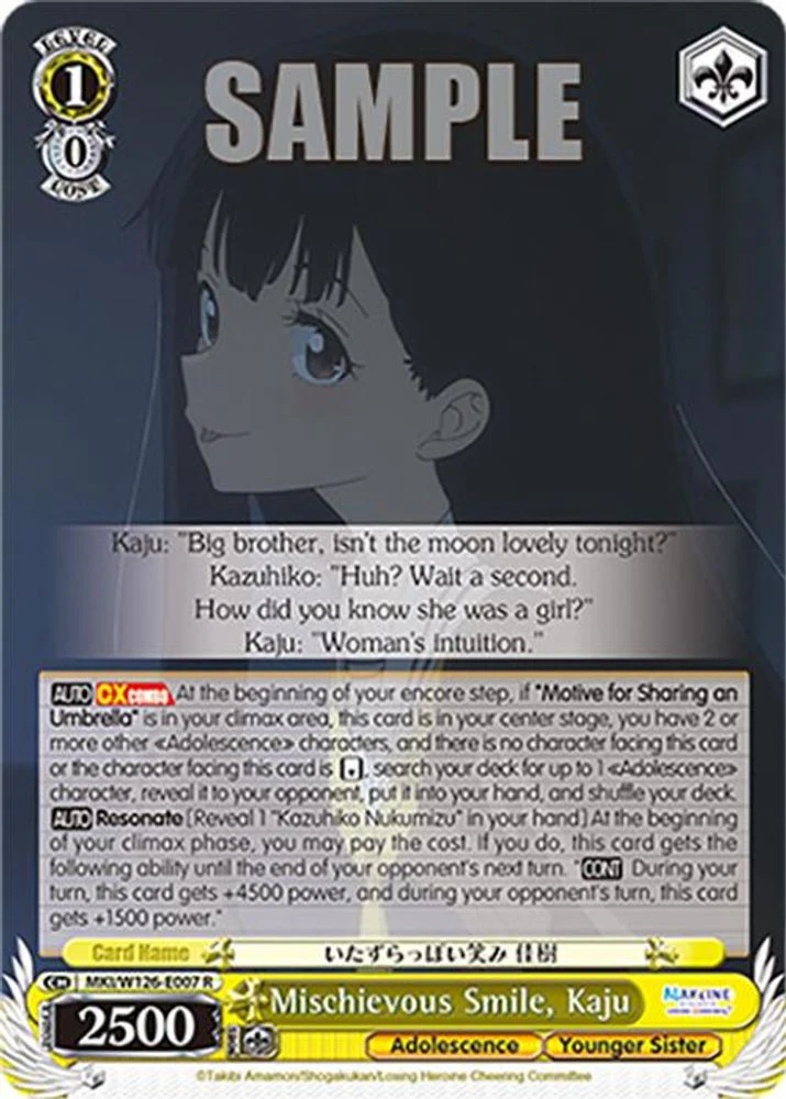 Mischievous Smile, Kaju - MKI/W126-E007R - Rare