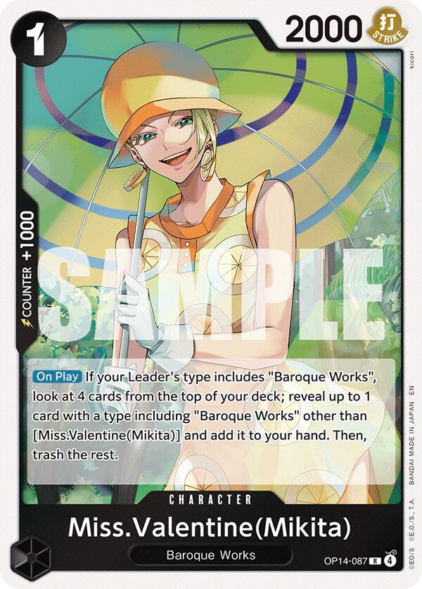Miss.Valentine(Mikita) - OP14-087 - Rare