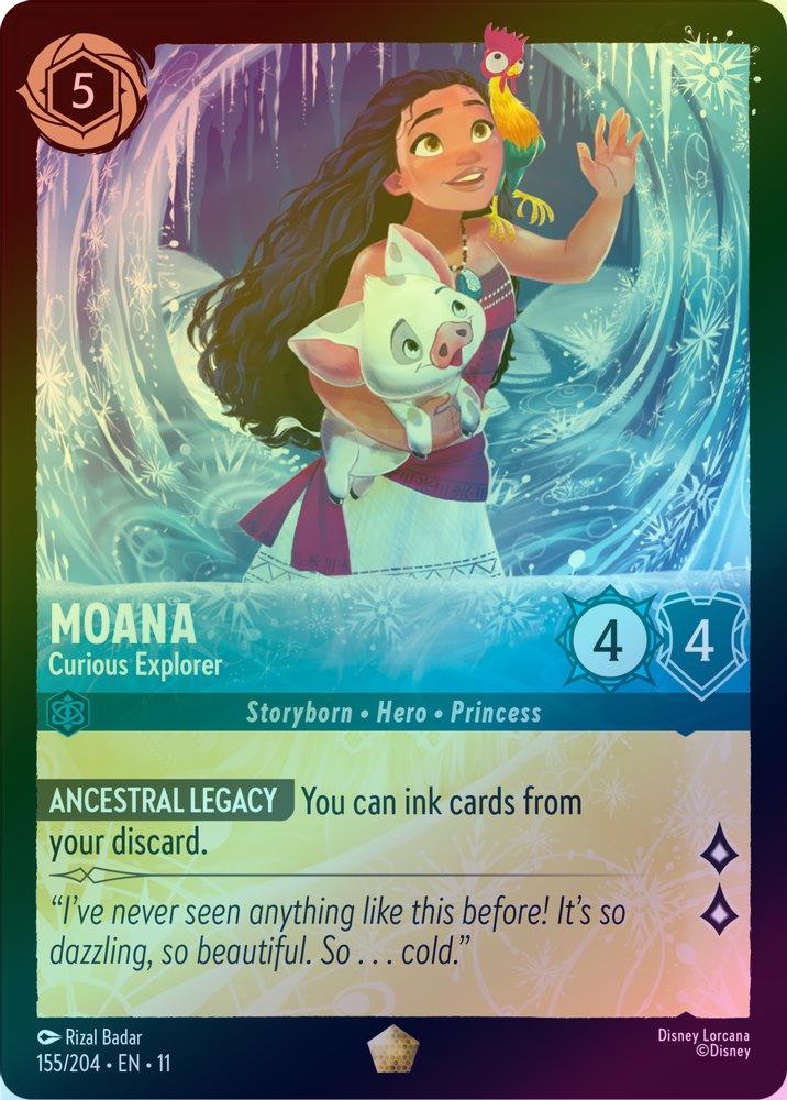 Moana (Curious Explorer) - 155/204 - Legendary (Foil)