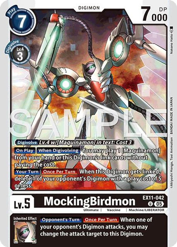 MockingBirdmon - EX11-042 - Uncommon