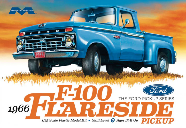 Moebius Models - 1966 Ford F-100 Flareside Pickup 1/25 [1232]