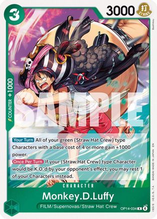 Monkey.D.Luffy - OP14-34 - OP14-034 - Rare