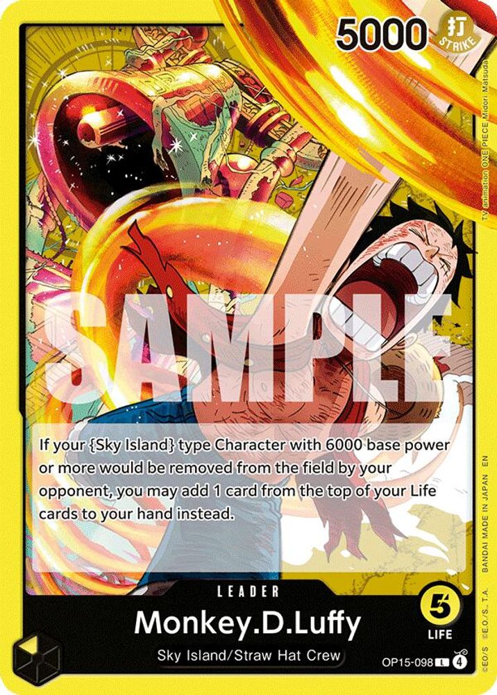 Monkey.D.Luffy (OP15-098) - OP15-098 - Leader