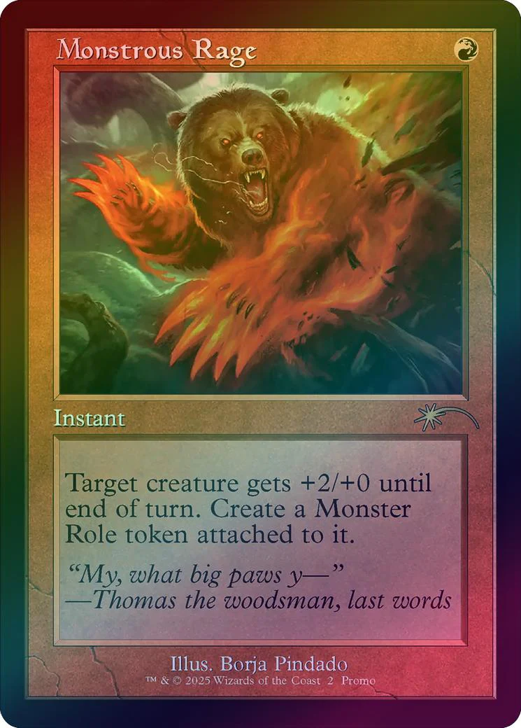 Monstrous Rage - Retro Frame (Foil) (PW25)