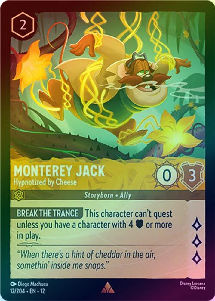 Monterey Jack (Hypnotized by Cheese) - 12/204 - Rare (Foil)