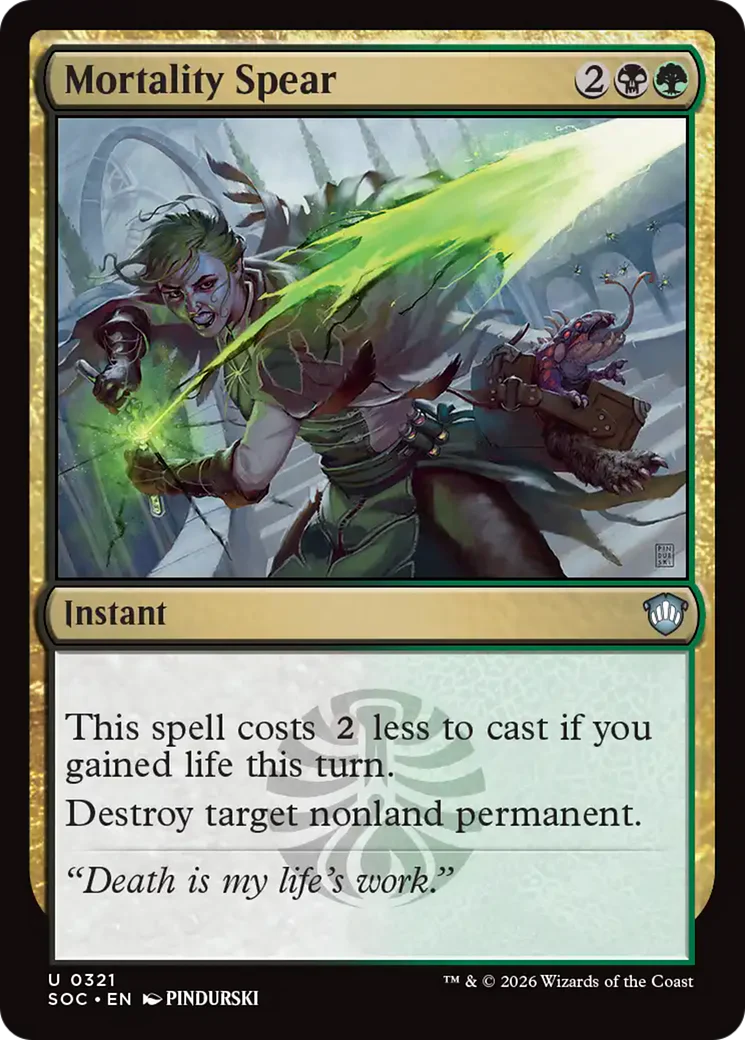 Mortality Spear (SOC)