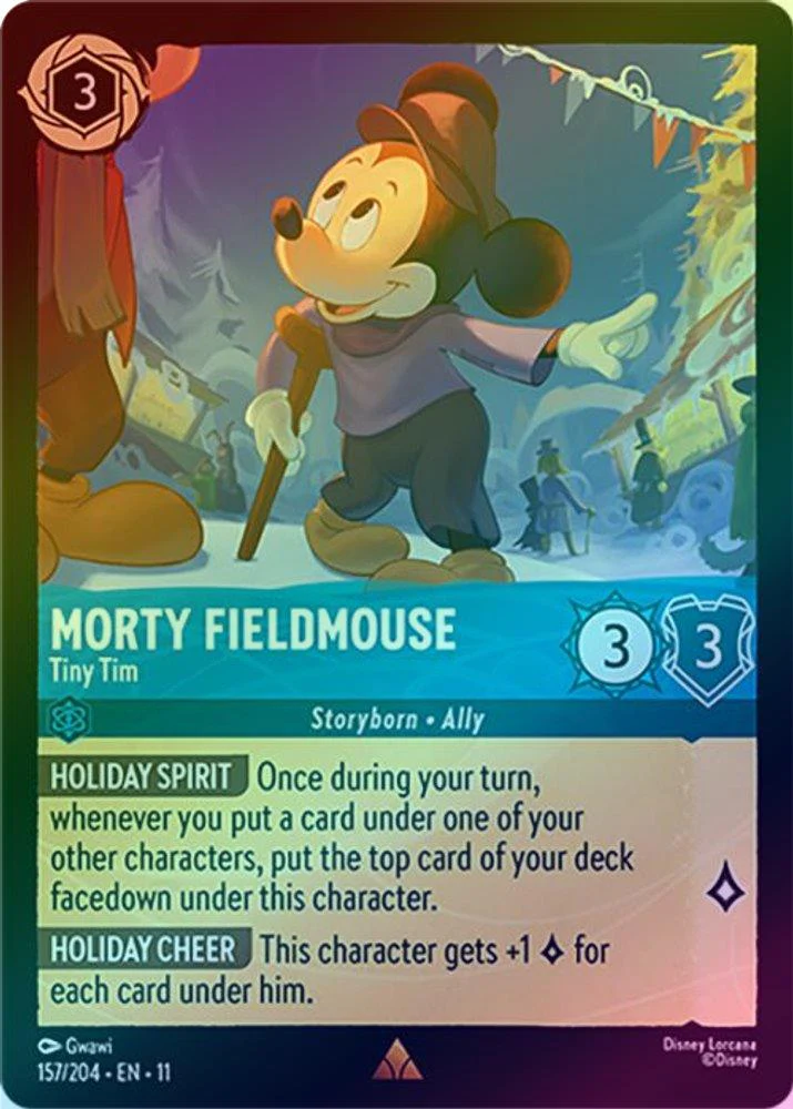 Morty Fieldmouse (Tiny Tim) - 157/204 - Rare (Foil)