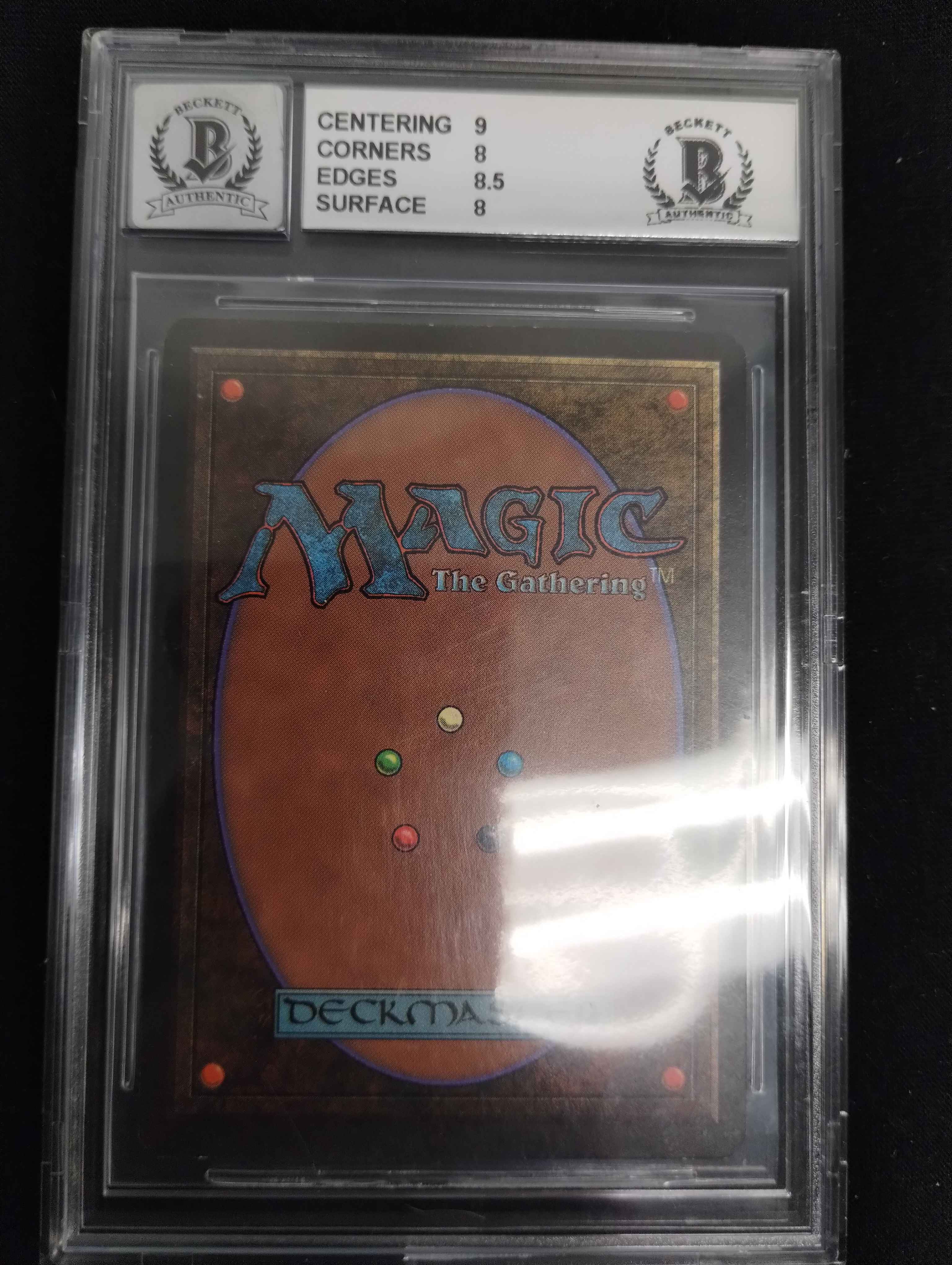 Mox Jet - Limited Edition Beta - Richard Garfield Signed 9 - Beckett (BGS) Graded 8 - Image 2