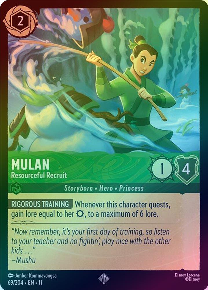 Mulan (Resourceful Recruit) - 69/204 - Super Rare (Foil)