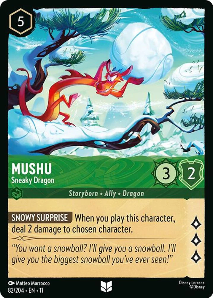 Mushu (Sneaky Dragon) - 82/204 - Uncommon