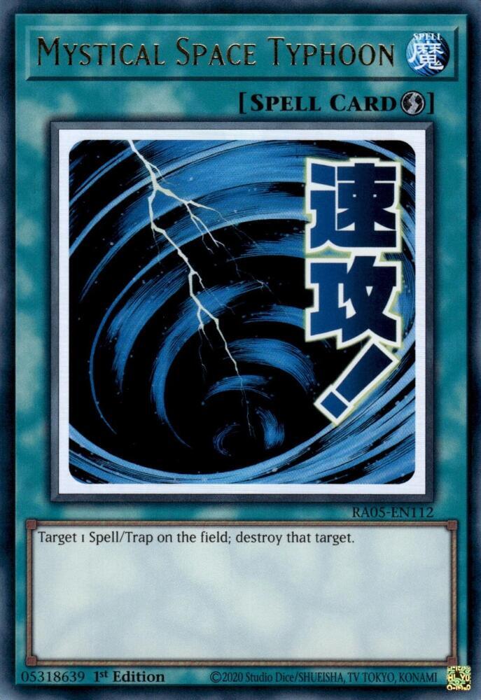 Mystical Space Typhoon - RA05-EN112 - Ultra Rare - 1st Edition