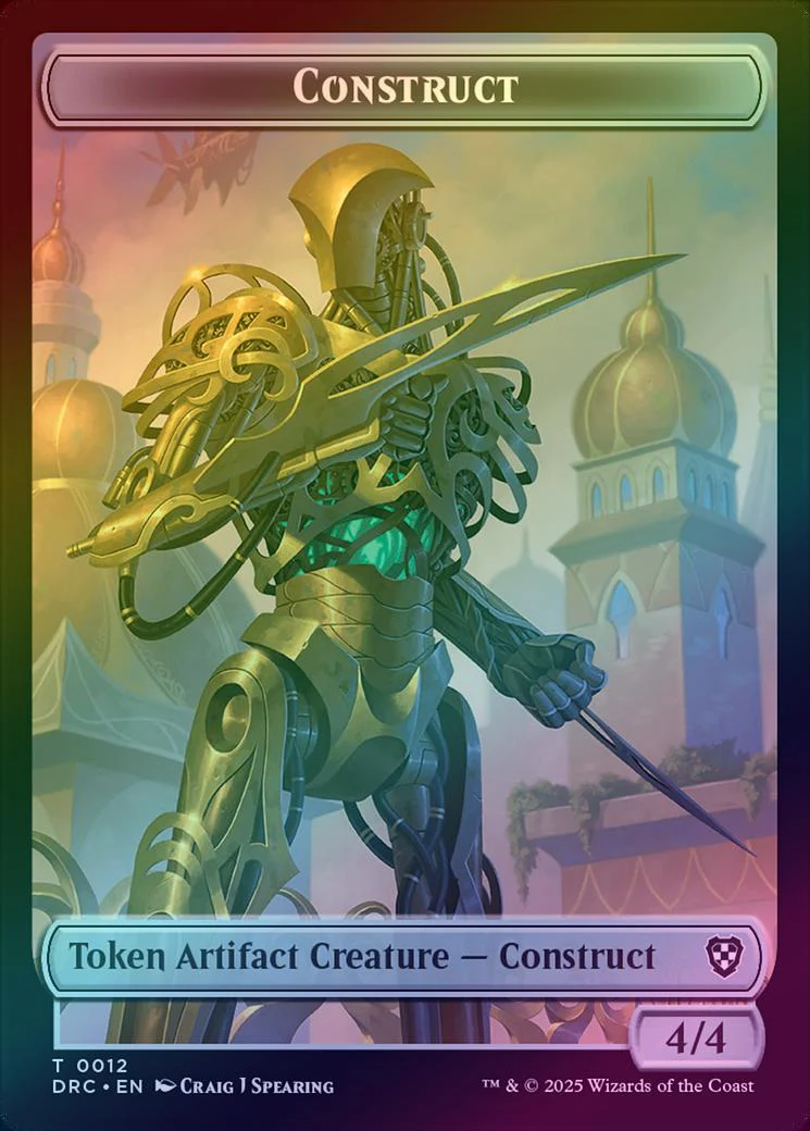 Golem (013) // Construct Token (Foil) (TDRC) - Image 2